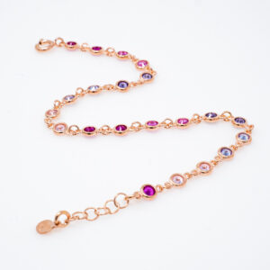 bracciale argento rosato