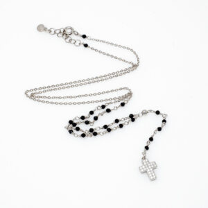 collana rosario in argento