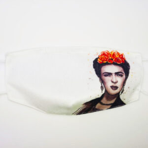 Mascherina Frida Kahlo white